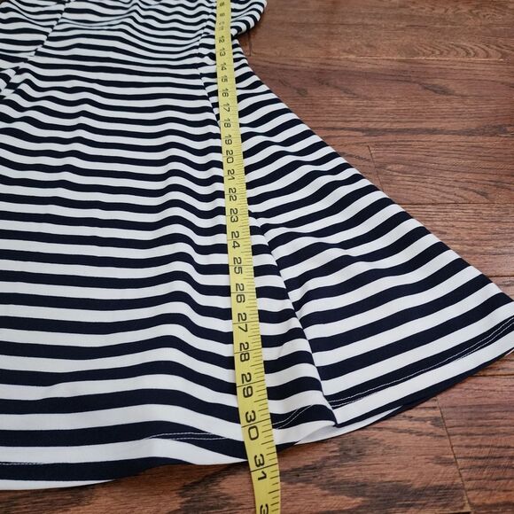 H&M DIVIDED Striped Skater Dress Women’s Size 4 Silhouette Fairy Flattering NEW - Picture 4 of 6